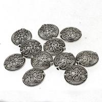Zinc Alloy Jewelry Beads, Flat Round, antique silver color plated, DIY, 15*12mm Approx 2mm, Approx 