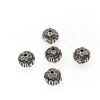 Zinc Alloy Jewelry Beads, Round, antique silver color plated, DIY, 15*13mm Approx 3.5mm, Approx 