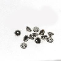 Zinc Alloy Bead Caps, antique silver color plated, DIY, 8*5mm Approx 1mm, Approx 