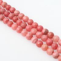 Rhodonit Perlen, rund, poliert, DIY & verschiedene Größen vorhanden, rot, 390mm, verkauft von Strang