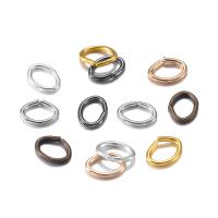 Iron Open Jump Ring, Copper Coated Iron, plated, DIY 4*3mm 