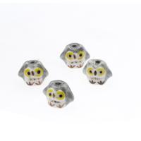Animal Porcelain Beads, Chicken, plated, DIY 18*8*8mm 