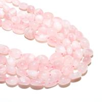 Natural Rose Quartz Beads, Ellipse, DIY, pink 