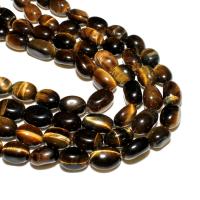 Tiger Eye Beads, Ellipse, natural, DIY, brown, 10*12mm, Approx 