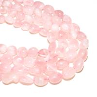 Natural Rose Quartz Beads, Ellipse, DIY, pink 