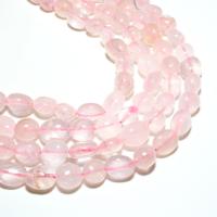 Perles en Quartz Rose naturel, ellipse, DIY, rose, 8*10mm, Environ Vendu par brin