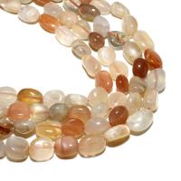 Natural Moonstone Beads, Ellipse, DIY, multi-colored 