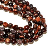 Tiger Eye Beads, Ellipse, natural, DIY, red, 8*10mm, Approx 