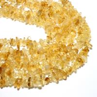 Cristal en jaune naturelles, perles de citrine, Irrégulière, DIY, Jaune, 5*8m, Environ Vendu par brin