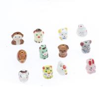 Animal Porcelain Beads, plated & DIY 7*8mm Approx 2mm 