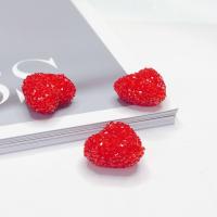 Acrylic Jewelry Beads, DIY, red 