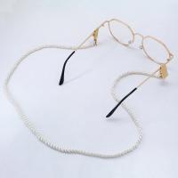 alliage de zinc Chaîne de lunettes, avec verre, durable & styles différents pour le choix, blanc .56 pouce, Vendu par brin