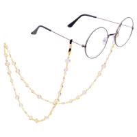 Zinklegierung Brillenkette, nachhaltiges, Goldfarbe, Länge:30.7 ZollInch, verkauft von Strang