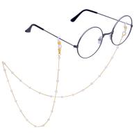 Zinklegierung Brillenkette, nachhaltiges, Goldfarbe, Länge:27.56 ZollInch, verkauft von Strang