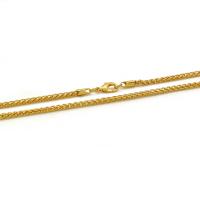 Zinc Alloy Chain Necklace, durable & Unisex, gold, 2mm .52 Inch 