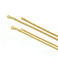 Zinc Alloy Chain Necklace, durable & Unisex gold 