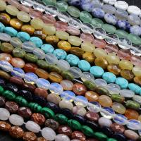 Mixed Gemstone Beads, Quartz, Ellipse, DIY & faceted 6*8mm Approx 19 cm, Approx 