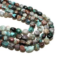 Chrysokoll Perlen, Demidowit, Ellipse, natürlich, DIY, gemischte Farben, 8*12mm, ca. 30PCs/Strang, verkauft von Strang