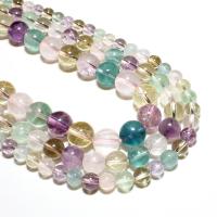 Gemischte Farbe Quarz Perlen, Natürlicher Quarz, rund, natürlich, DIY, farbenfroh, verkauft von Strang
