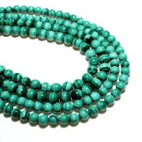 Natürliche Malachit Perlen, rund, DIY, Türkisblau, verkauft von Strang