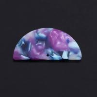 Acrylic Jewelry Pendant, Acetate, Dome, plated, DIY 25*25mm 