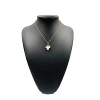 Ожерелье ручной латунные, Латунь, с Пластиковая жемчужина, ювелирные изделия моды, Золотой, продается PC