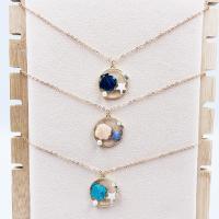 Brass Jewelry Necklace, fashion jewelry & multilayer 21cm-50cm 