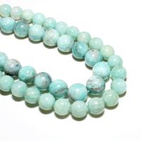 Amazonit Perlen, rund, natürlich, DIY, hellblau, verkauft von Strang