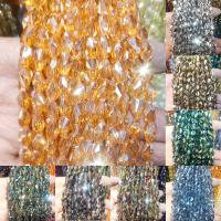 Gemischte Farbe Quarz Perlen, Natürlicher Quarz, Vieleck, poliert, unterschiedliche Farbe und Muster für die Wahl & DIY & facettierte, keine, 6*9mm, verkauft von Strang