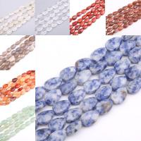 Mixed Gemstone Beads, Natural Stone, Teardrop, polished & DIY & faceted 8*13*5mm 