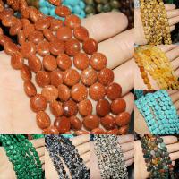 Mixed Gemstone Beads, Natural Stone, Flat Round, polished & DIY 10*10*5mm 