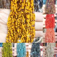 Gemischte Farbe Quarz Perlen, Natürlicher Quarz, Scheibe, poliert, unterschiedliche Farbe und Muster für die Wahl & DIY & facettierte, keine, 2*3mm, verkauft von Strang