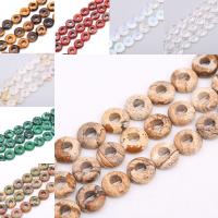 Mixed Gemstone Beads, Natural Stone, Donut, polished & DIY 4*10mm 