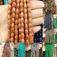 Mixed Gemstone Beads, Natural Stone, Drum, polished & DIY & faceted 6*9mm 
