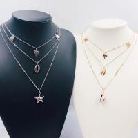 Fashion Multi Layer Necklace, Zinc Alloy, fashion jewelry 