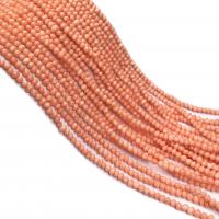 Mixed Natural Coral Beads, Synthetic Coral, Ellipse, DIY, pink, 3-4mm 