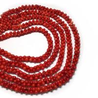 Mélange de perles de corail naturels, corail synthétique, Rond, DIY & normes différentes pour le choix, rouge, Vendu par brin