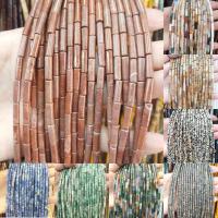 Mixed Gemstone Beads, Natural Stone, Column, polished & DIY 4*13mm 