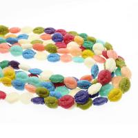 Mélange de perles de corail naturels, corail synthétique, gravé, DIY & mélangé, couleurs mélangées Vendu par brin