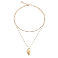 Multi слой ожерелье, цинковый сплав, плакирован золотом, Двойной слой & Женский, продается Strand