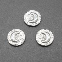 Stainless Steel Jewelry Cabochon, Round, plated, DIY, silver color, 13*17*15mm 