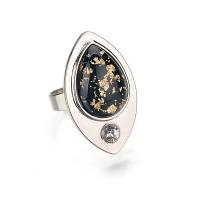 Anillo de dedo de aleación de Zinc de cristal, chapado, para mujer & con diamantes de imitación, más colores para la opción, Vendido por UD