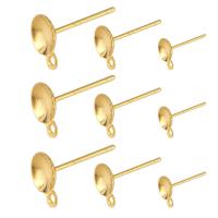 Messing Ohrring Tropfen Komponente, goldfarben plattiert, DIY & unisex, goldfarben, verkauft von Paar