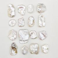 Perles nacres baroques de culture d'eau douce , perle, Irrégulière, poli, naturel & DIY, blanc, 20-25mm, Vendu par PC
