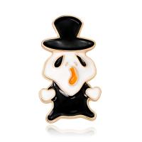 Zinc Alloy Jewelry Brooch, plated, for woman, white 