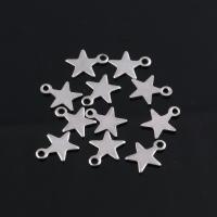 Stainless Steel Extender Chain Drop, Star, polished, DIY, silver color, 9*10mm 