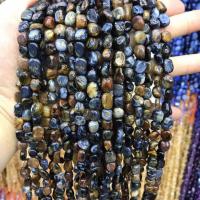 Tiger Eye Beads, Nuggets, natural, DIY, blue 