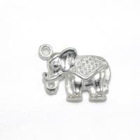 Bijoux pendentifs en Zinc alliage , alliage de zinc, éléphant, Placage Vendu par PC