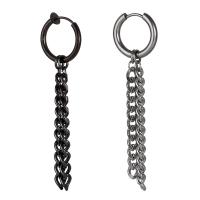 Stainless Steel Clip Earrings, plated, fashion jewelry & for man 