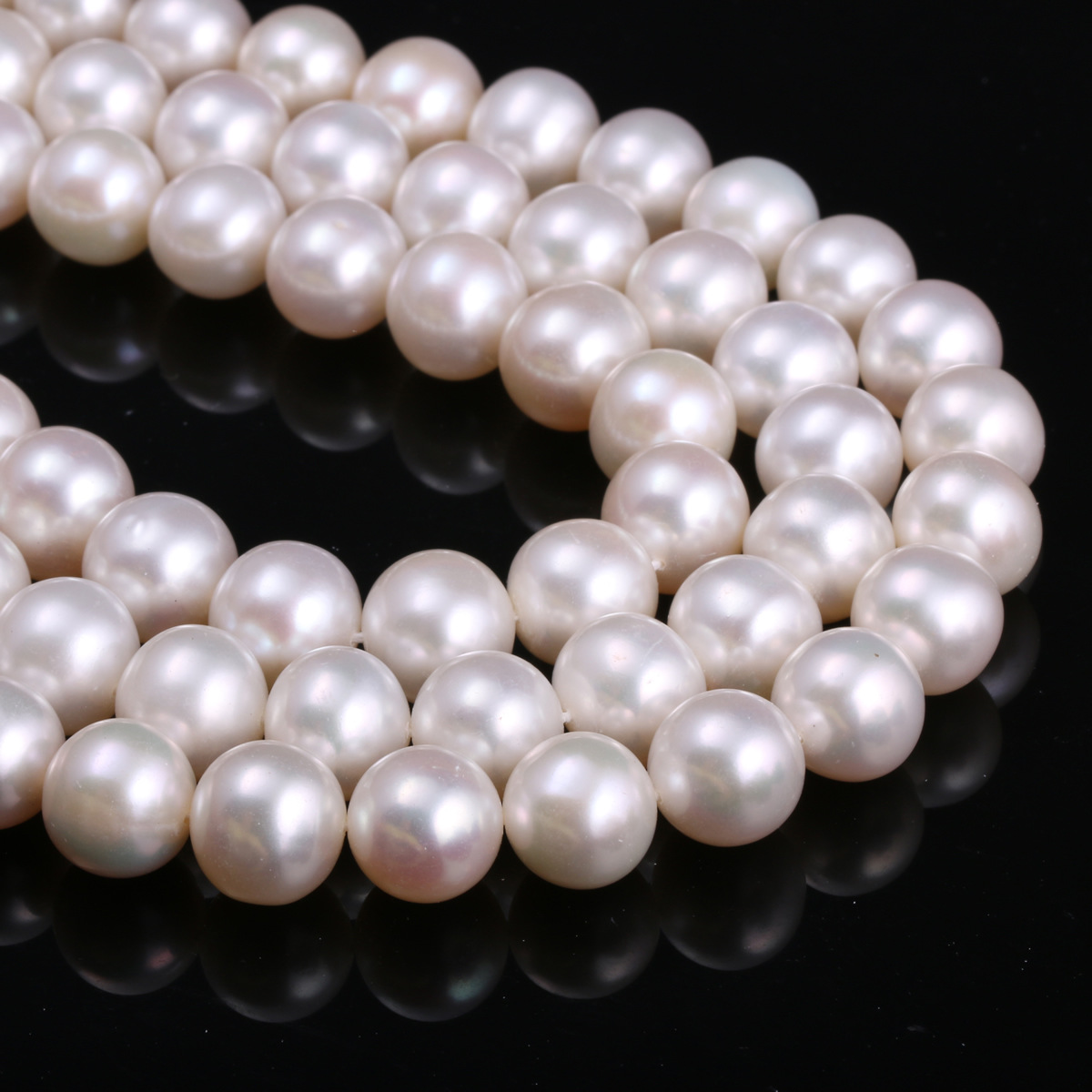 Round Cultured Freshwater Pearl Beads, Slightly Round, different size for choice, more colors for choice, Length:Approx 14.5 Inch, Sold By Strand